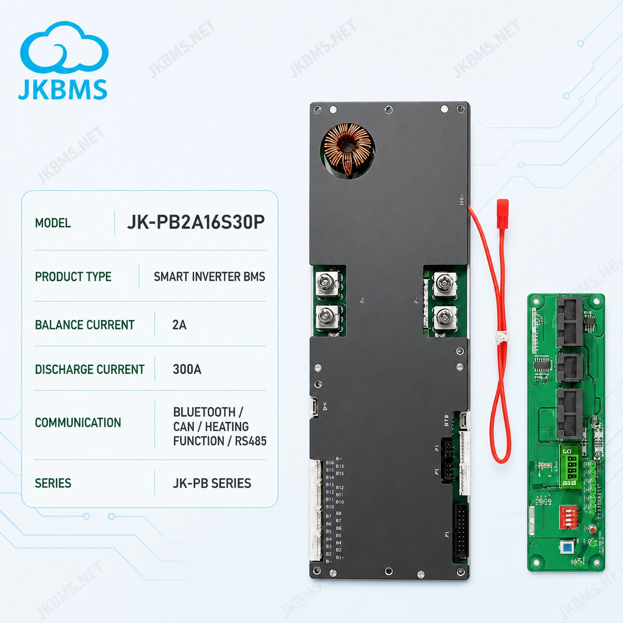 JK BMS 300A2A مع لوحة ربط إنفرتر